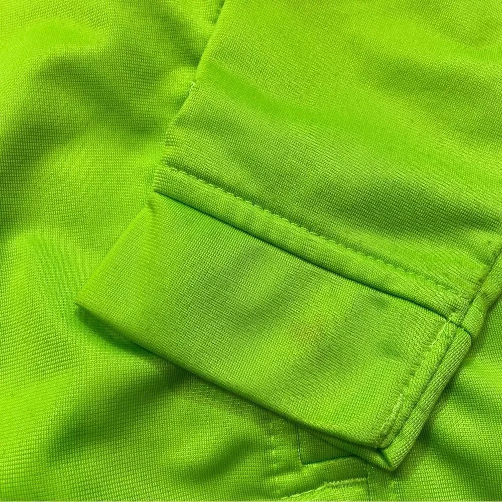 Boys Starter Green and Black Lightweight Full Zipper Track Jacket‎ With Hood L